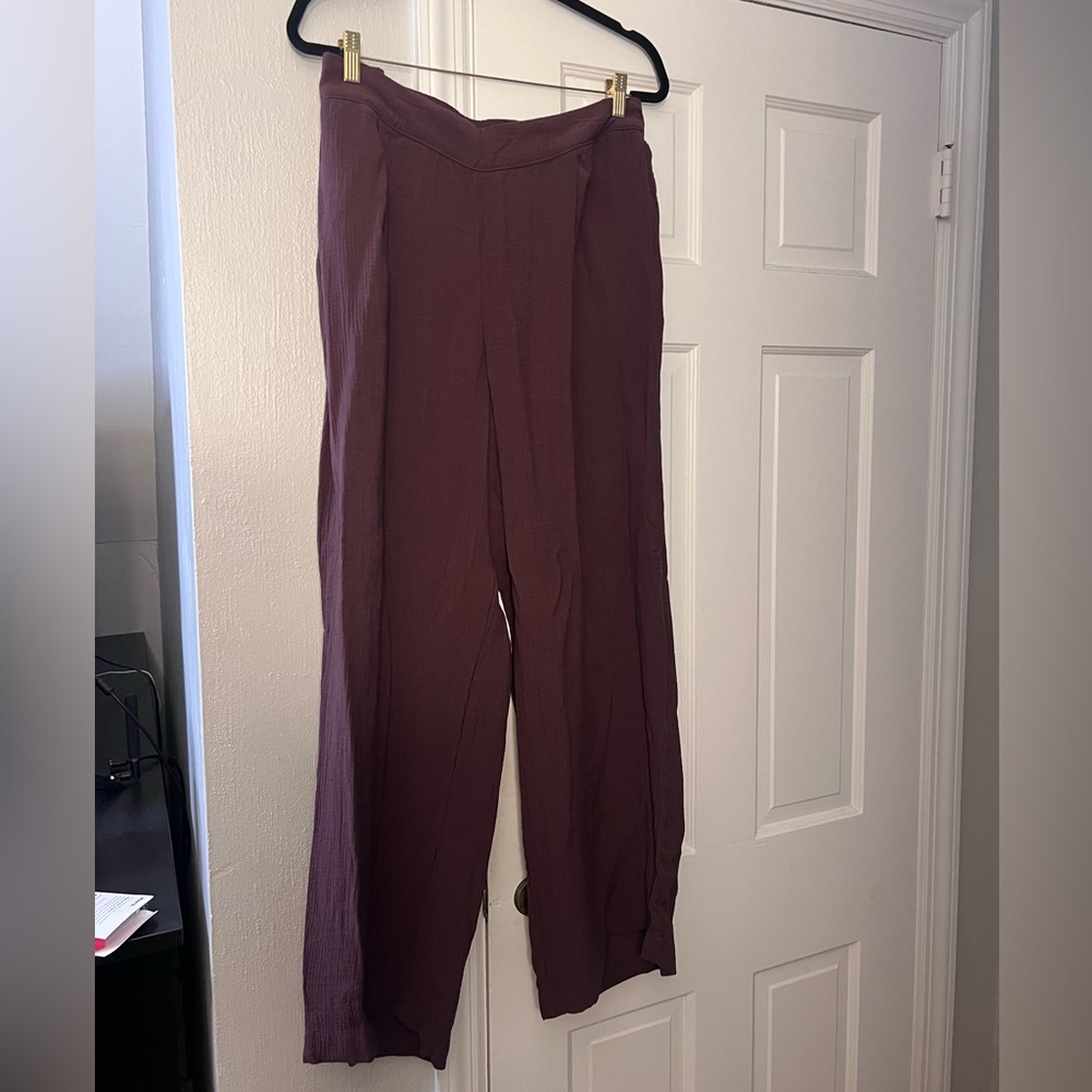 Wide-Leg Women's Pants in Brown